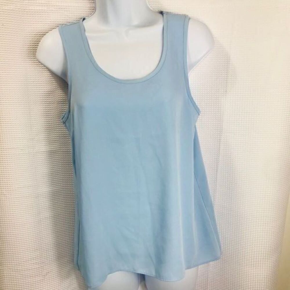 Nine west sky blue Tank Top blouse size XS .0438